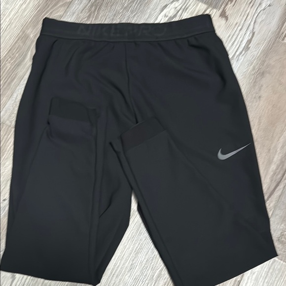 NIKE PRO DRI-FIT Black Running/Track Pants Size M - Picture 1 of 8